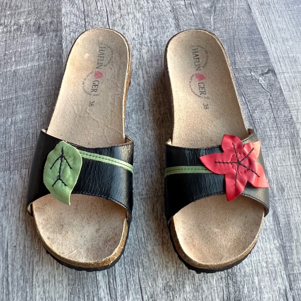 Haflinger Sandals Women Evita in Black Size 38
